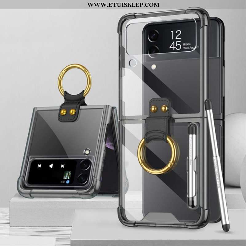 Futerały do Samsung Galaxy Z Flip 4 Etui Folio Barwione Rysikiem Gkk